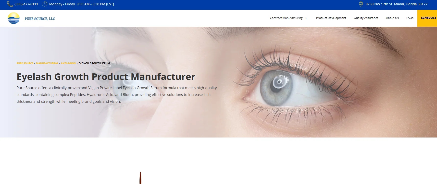 Private Label Eyelash Serum Manufacturers